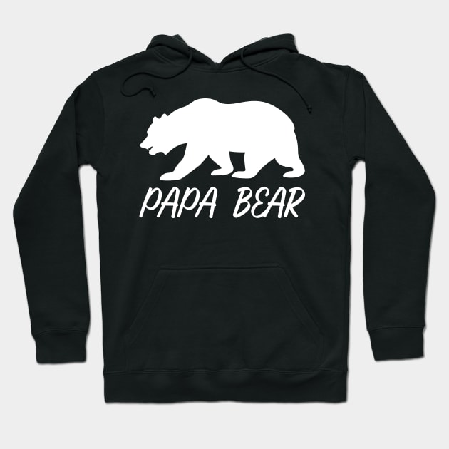 Angry Papa Bear Gift for Fathers Hoodie by JaiStore